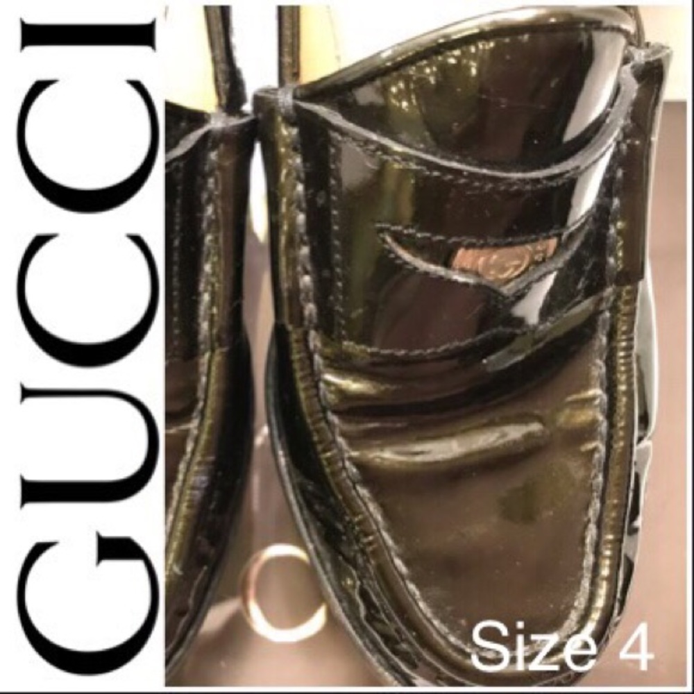 🍂Vintage Gucci Patent Leather Penny Loafer